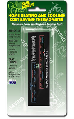 Home Heating And Cooling Cost Saving Thermometer